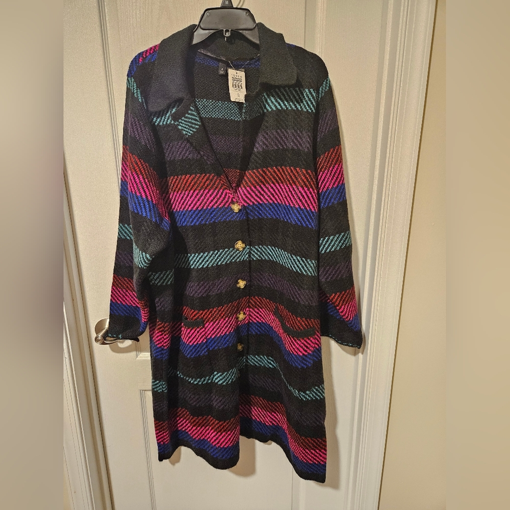 Torrid Multicolor Striped Sweater